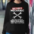 Retired Mechanic V2 Sweatshirt Gifts for Her