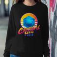Retro 80S Dnd Critical Hit Sweatshirt Gifts for Her