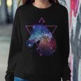 Retro Eighties Polygon Galaxy Unicorn Sweatshirt Gifts for Her