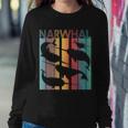 Retro Narwhal Tshirt Sweatshirt Gifts for Her