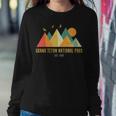 Retro Vintage Grunge Minimalist Grand Teton National Park Sweatshirt Gifts for Her