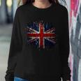 Ripped Uk Great Britain Union Jack Torn Flag Sweatshirt Gifts for Her