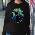 Sailor Moon Cat Starry Night Van Gogh Sweatshirt Gifts for Her