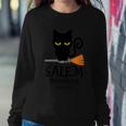 Salem Broom Co Est 1692 Cat Halloween Quote Sweatshirt Gifts for Her