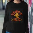 Sheet Faced Ghost Halloween Quote Sweatshirt Gifts for Her