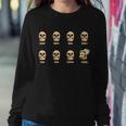 Skulls Of Modern America Funny Liberal Monkey Skull Sweatshirt Gifts for Her