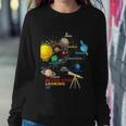 Solar System Planets Never Stop Looking Up Astronomy Sweatshirt Gifts for Her