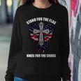 Stand For The Flag Kneel For The Cross Usa Eagle Wings Tshirt Sweatshirt Gifts for Her