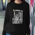 Statue Of Liberty Funny 4Th Of July American Flag Sweatshirt Gifts for Her