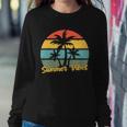 Summer Vibes Tropical Retro Sunset Sweatshirt Gifts for Her