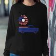 Sunflower American Flag Truck 4Th Of July Independence Day Patriotic Sweatshirt Gifts for Her