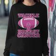 Tackle Breast Cancer Awareness Football Sweatshirt Gifts for Her