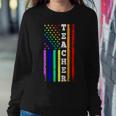 Teacher American Gay Pride Flag Sweatshirt Gifts for Her