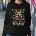 Teachers Are Superheroes Funny Back To School Teacher Gifts Sweatshirt Gifts for Her