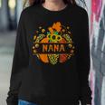 Thankful Grateful Blessed Nana Pumpkin Leopard Halloween Sweatshirt Gifts for Her