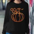 Thanksgiving Halloween Pumpkin Fall Autumn Plaid Graphic Design Printed Casual Daily Basic Sweatshirt Gifts for Her