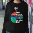 The Earth Without Art Is Just Eh Color Planet Funny Teacher Sweatshirt Gifts for Her