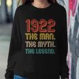 The Man The Myth The Legend 1922 100Th Birthday Sweatshirt Gifts for Her