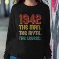 The Man The Myth The Legend 1942 80Th Birthday Sweatshirt Gifts for Her