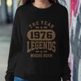 The Year 1976 Legends Where Born Birthday Tshirt Sweatshirt Gifts for Her
