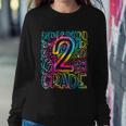 Tie Dye 2Nd Grade Typography Team Second Grade Teacher Gift Sweatshirt Gifts for Her