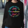 Tie Dye Thankful Blessed Kind Of A Mess One Thankful Grandma Sweatshirt Gifts for Her