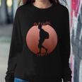 Travelling Shadow In A Red Circle Gift Graphic Design Printed Casual Daily Basic Sweatshirt Gifts for Her
