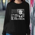 Trendy Ultra Maga Pro Trump American Flag 4Th Of July Retro Funny Gift Sweatshirt Gifts for Her