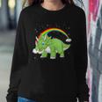 Triceratops Dinosaur Sweatshirt Gifts for Her