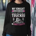 Trucker Trucker Wife Trucker Girlfriend Sweatshirt Gifts for Her