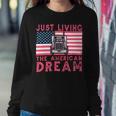 Trucker Woman Trucker Usa Flag For Girl Truck Driver American Truck Sweatshirt Gifts for Her