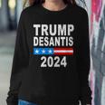 Trump Desantis 2024 Us Flag Tshirt Sweatshirt Gifts for Her