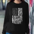 Usa Flag Patriotic 4Th Of July Tattered American Flag Gift Sweatshirt Gifts for Her