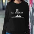 Uss John S Mccain Ddg 56 Navy Ship Emblem Sweatshirt Gifts for Her