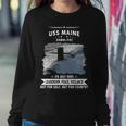 Uss Maine Ssbn V2 Sweatshirt Gifts for Her