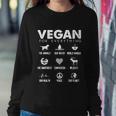 Vegan For Everything Meaningful Gift Earth Day Save The Bees Men Women Gift Sweatshirt Gifts for Her