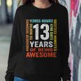 Vintage 13Th Birthday Shirt Gift 13 Years Old Being Awesome Sweatshirt Gifts for Her