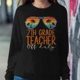 Vintage 7Th Grade Teacher Off Duty Last Day Of School Summer Sweatshirt Gifts for Her