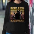 Vintage Black Cat Pew Pew Madafakas Funny Crazy Cat Lovers V2 Sweatshirt Gifts for Her