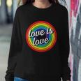 Vintage Love Is Love Rainbow Pride Month Sweatshirt Gifts for Her