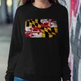 Vintage Maryland Flag Sweatshirt Gifts for Her