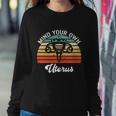 Vintage Mind Your Own Uterus Feminist Pro Choice Cute Gift Sweatshirt Gifts for Her