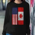 Vintage Usa Canadian Flag Sweatshirt Gifts for Her