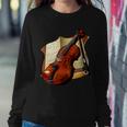 Violin And Sheet Music Sweatshirt Gifts for Her