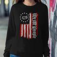 We The People 1776 Distressed Usa American Flag Tshirt Sweatshirt Gifts for Her