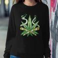 Weed Joint Cross Sweatshirt Gifts for Her