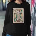 Weed King Poker Card Sweatshirt Gifts for Her