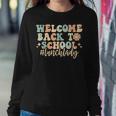 Welcome Back To School Lunch Lady Retro Groovy Sweatshirt Gifts for Her