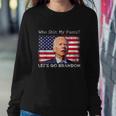 Who Shit My Pants Funny Anti Joe Biden Funny Meme Sweatshirt Gifts for Her