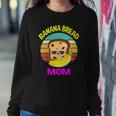 Womens Banana Bread Mom Lovers Food Vegan Gifts Mama Mothers Sweatshirt Gifts for Her